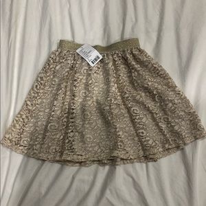 NWT Urban Outfitters Short Ivory Lace Skirt